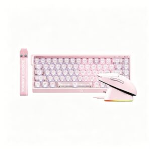 Ace 68 V2 Mist Transparent Pink Star Ring Hall Effect Switch + [A7 V2 Ultra+ Pink]