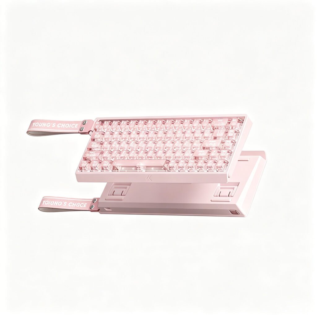 Ace 68 V2 Ultra Competitive Edition Fog Transparent Pink BMW Hall Effect Switch [RT Key]