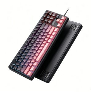 G87 BlackBerry Pink Blazing Flame Switch [Tri-Mode + Knob]