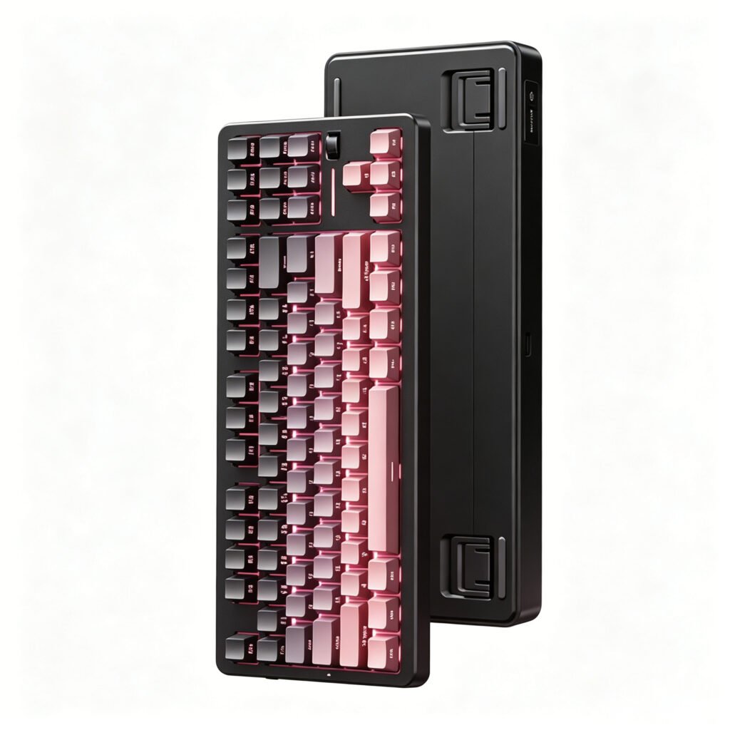 G87 V2 BlackBerry Pink Fast Gold Switch [Tri-Mode + Knob]