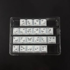 Heart Butterfly Keycap [White 21-Key]