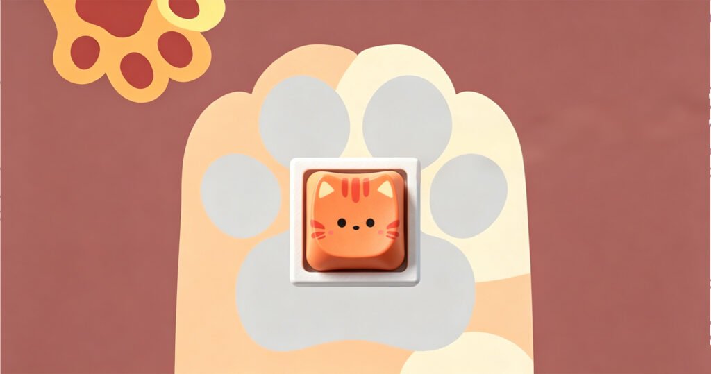 Coffee Cat Keycap