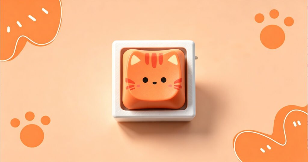 Coffee Cat Keycap