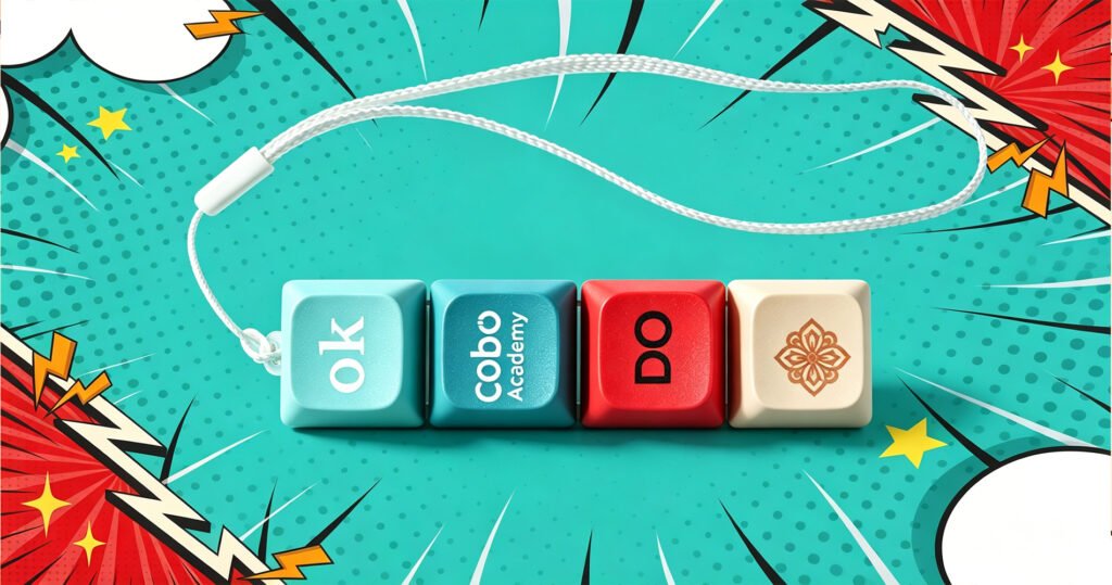 Colorful English Keycaps