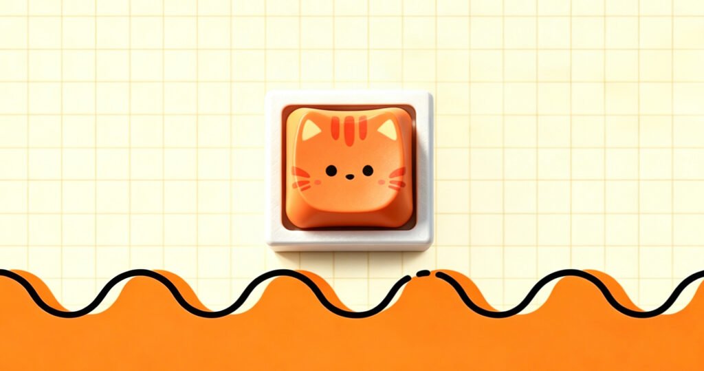 Coffee Cat Keycap
