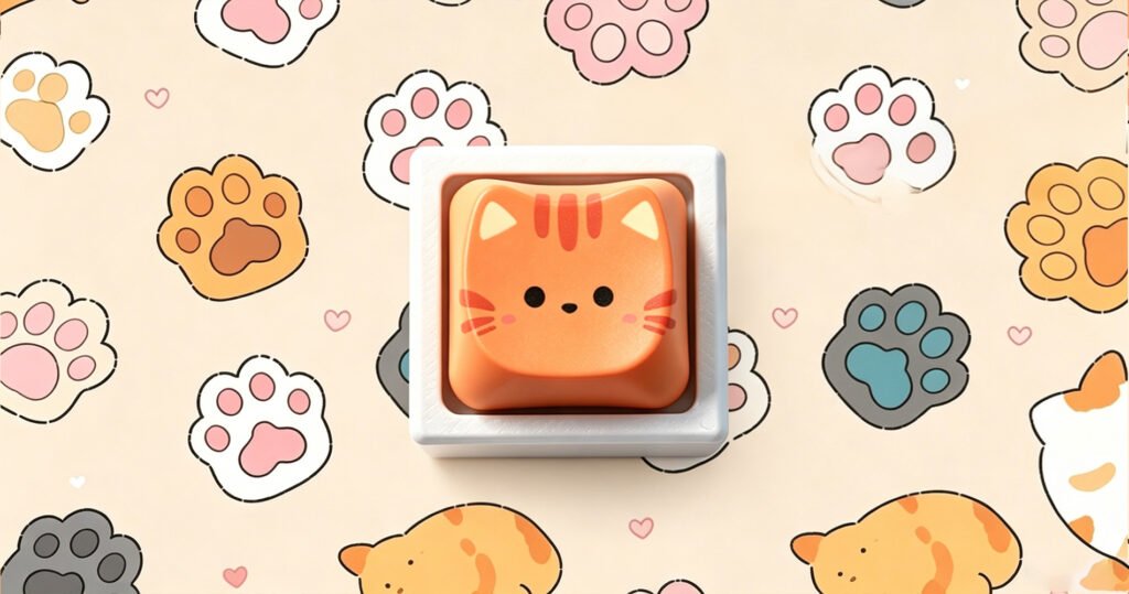 Coffee Cat Keycap