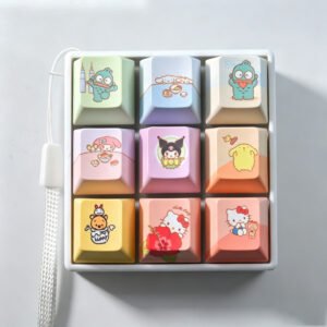 9 cute Sanrio keycaps