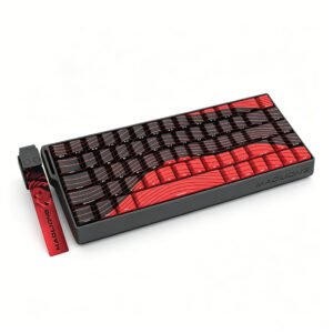 Fire 68 Ultra Contour White Side-printed Full Aluminum CNC Magnetic Jade Switch Custom Edition