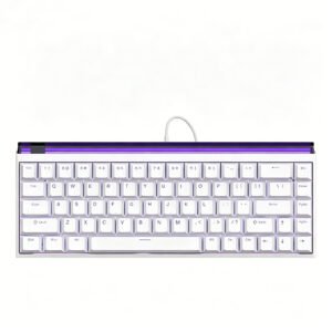 NANO 68 Bottom Case Hall Effect Silver Switch Gaming Edition Spinel White