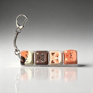 4 Cute Cat Keycaps