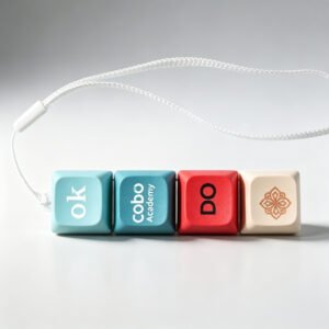 4 Colorful English Keycaps